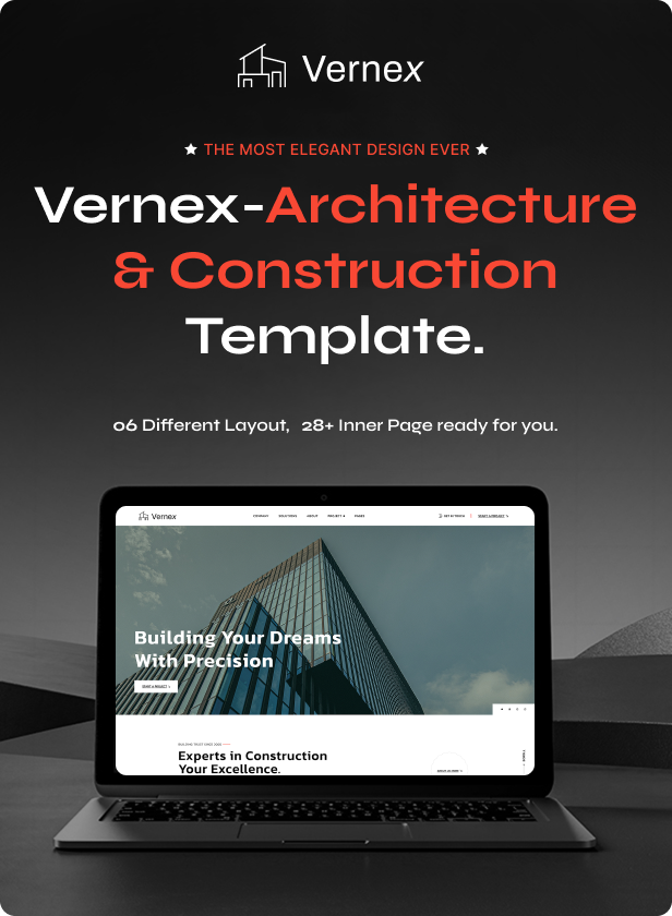 Vernex - Architecture & Construction HTML Template - Themeforest 55519297