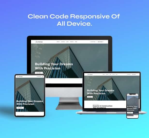 Vernex - Architecture & Construction HTML Template - Themeforest 55519297