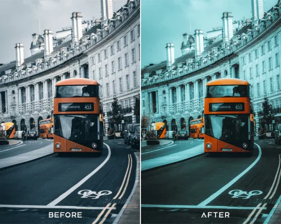 Moody Blue Preset and LUTs Collection