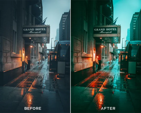 Neon Light Preset and LUTs Collection