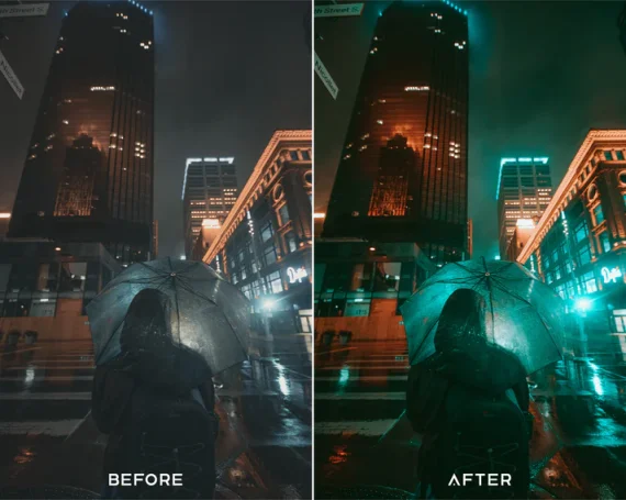 Neon Light Preset and LUTs Collection