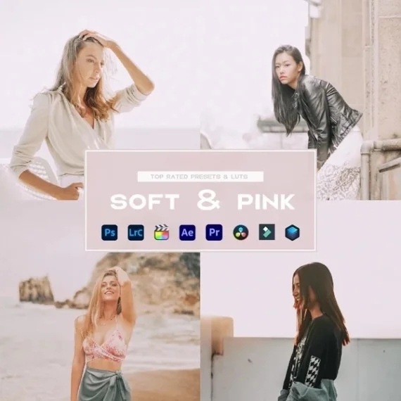 Soft & Pink Preset and LUTs Collection