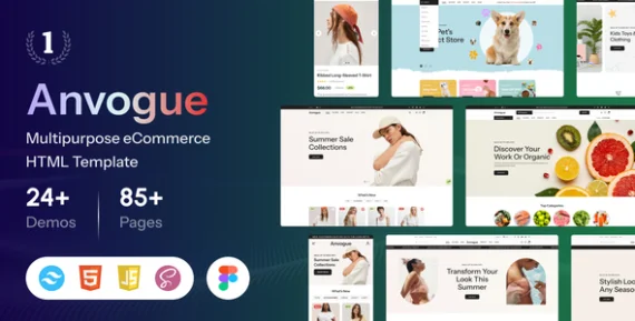 Anvogue - Multipurpose eCommerce HTML Template - Themeforest 51135232