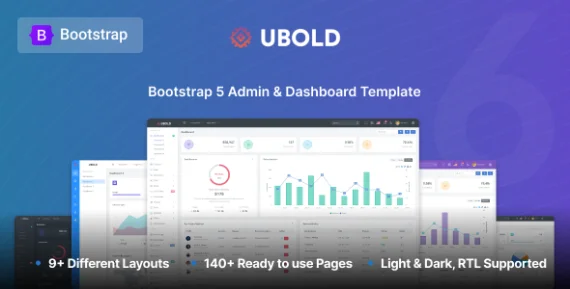 Ubold - Admin & Dashboard Template - Themeforest 13489470