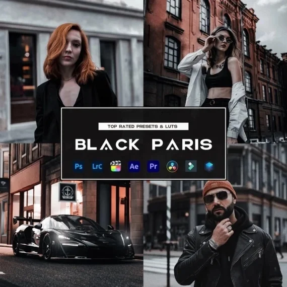 Black Paris Preset and LUTs Collection