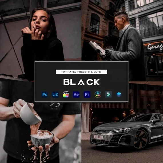 Black Preset and LUTs Collection