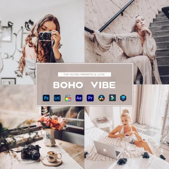 Boho Vibe Preset and LUTs Collection
