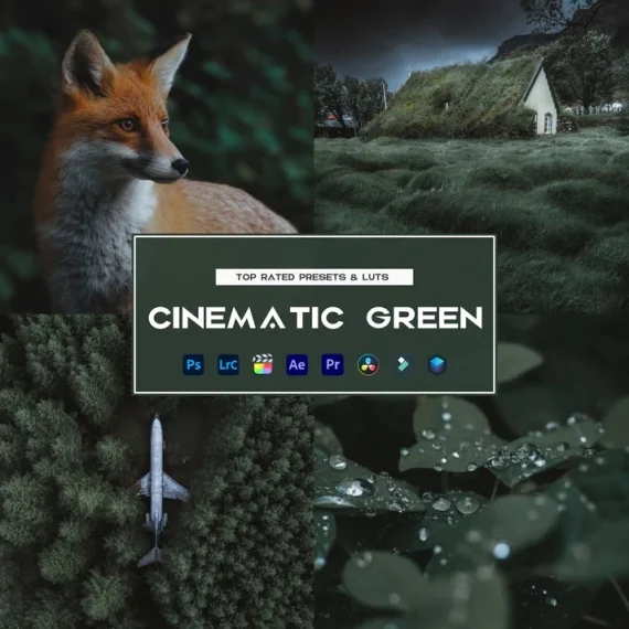 Cinematic Green Preset and LUTs Collection