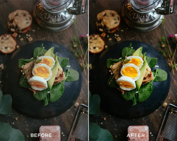 Dark Food Preset and LUTs Collection