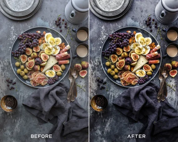 Dark Food Preset and LUTs Collection