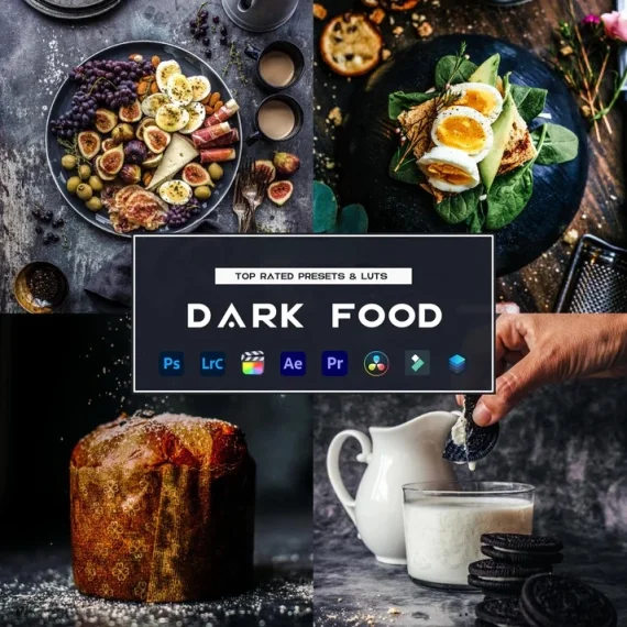 Dark Food Preset and LUTs Collection