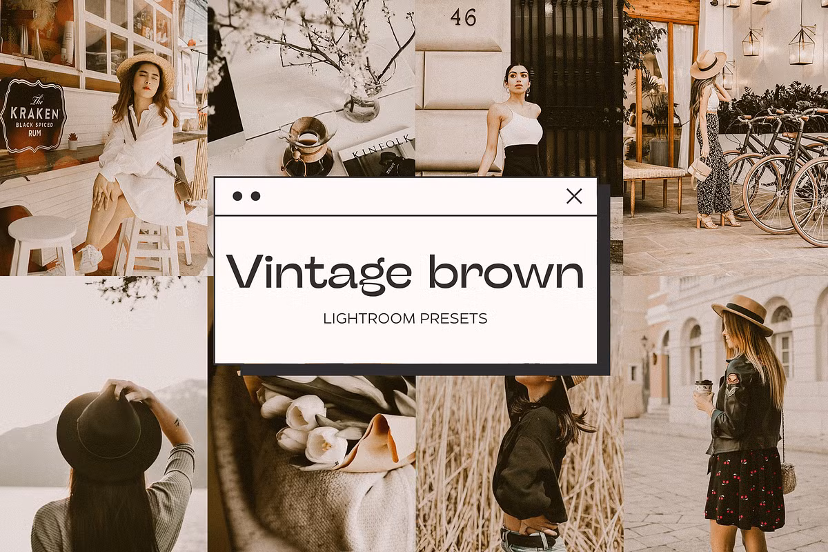 CreativeMarket - Vintage Brown Lightroom Presets