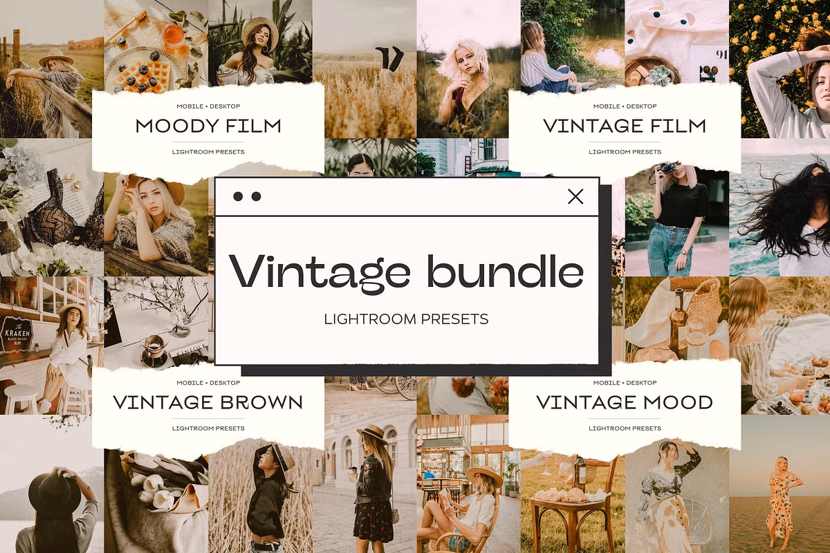 CreativeMarket - Vintage Lightroom Presets Bundle