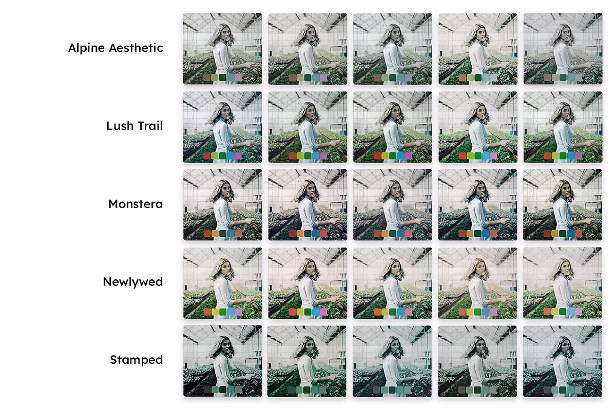 CreativeMarket – 25 Alpine Green Lightroom Presets and LUTs